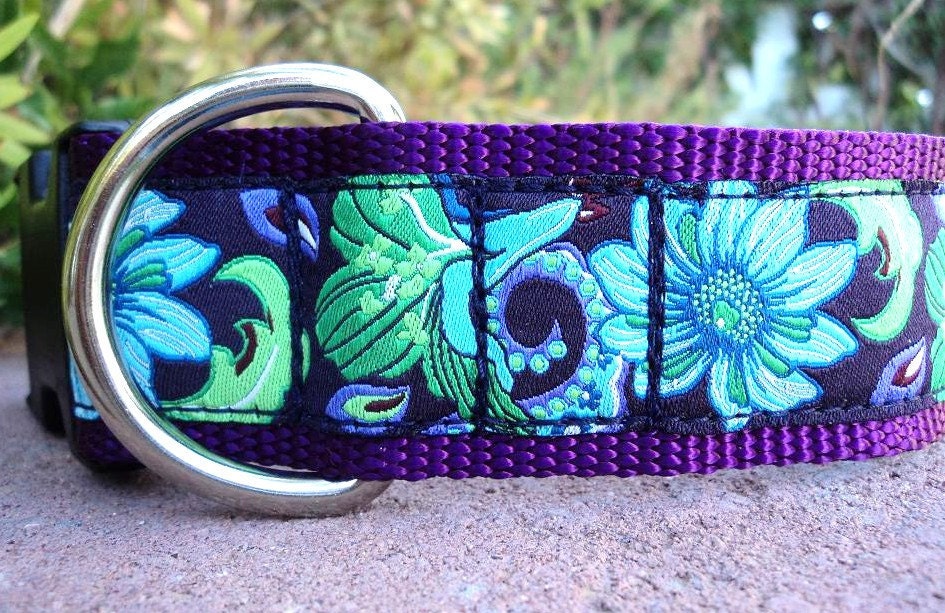 Dog Collar / Ice Blue Purple Passion 1.5" Width img
