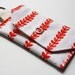 ID card holder - Cute orange flowers