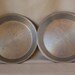 Set of 2 Vintage Sears Pie Plates Heavy Weight Aluminum 9 inch Pie Pans by Sears
