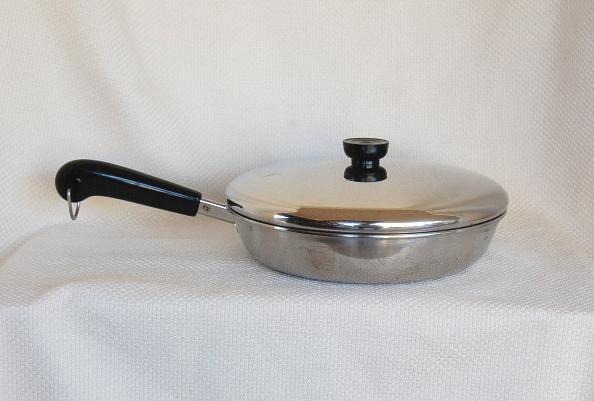 Vintage Revere Ware 1801 Stainless Steel 10 by FunkyJunkyVintage Is Revere Ware Stainless Steel Or Aluminum