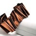 Fold formed copper bracelet, cuff