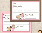 PRINTABLE Cowgirl Fill-in-the-Blank Thank You Cards Il_170x135