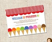 PRINTABLE Ice Cream Party Invitation Il_170x135