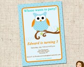 PRINTABLE Boy Owl Party Invitations Il_170x135