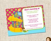 PRINTABLE Girl Waterpark Party Invitation Il_170x135
