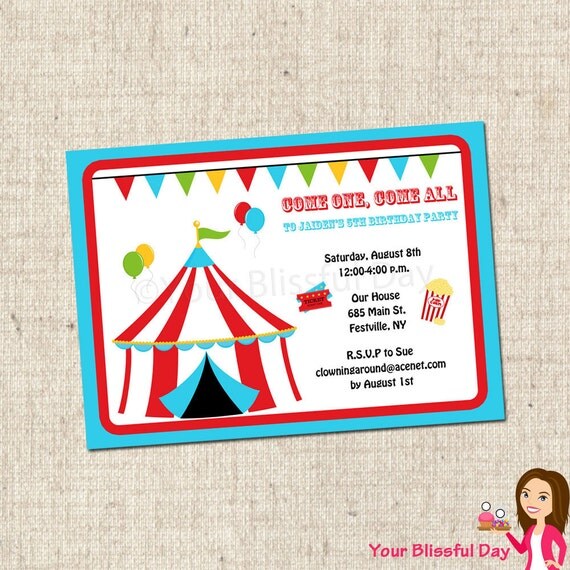 Selective image with regard to printable carnival birthday invitations Simplicity image regarding printable carnival birthday invitations