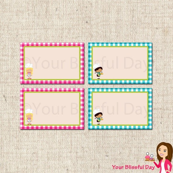 PRINTABLE Girl Pizza Party Label Tents (Character of your choice) Il_570xn