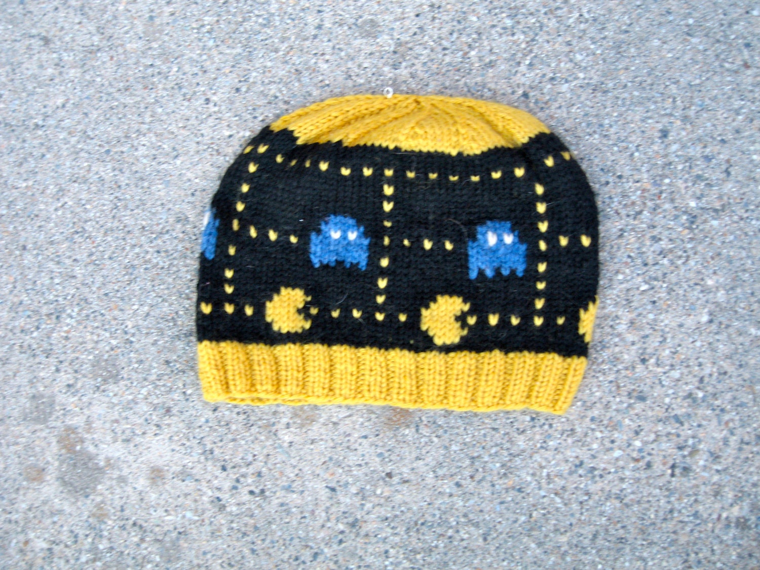 Wool Pac Man Maze hat