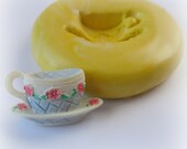 Tea Cup Mold Mould Resin Clay Fondant Wax Soap Miniature Sweet Flower Victorian Jewelry Charms Flexible Molds