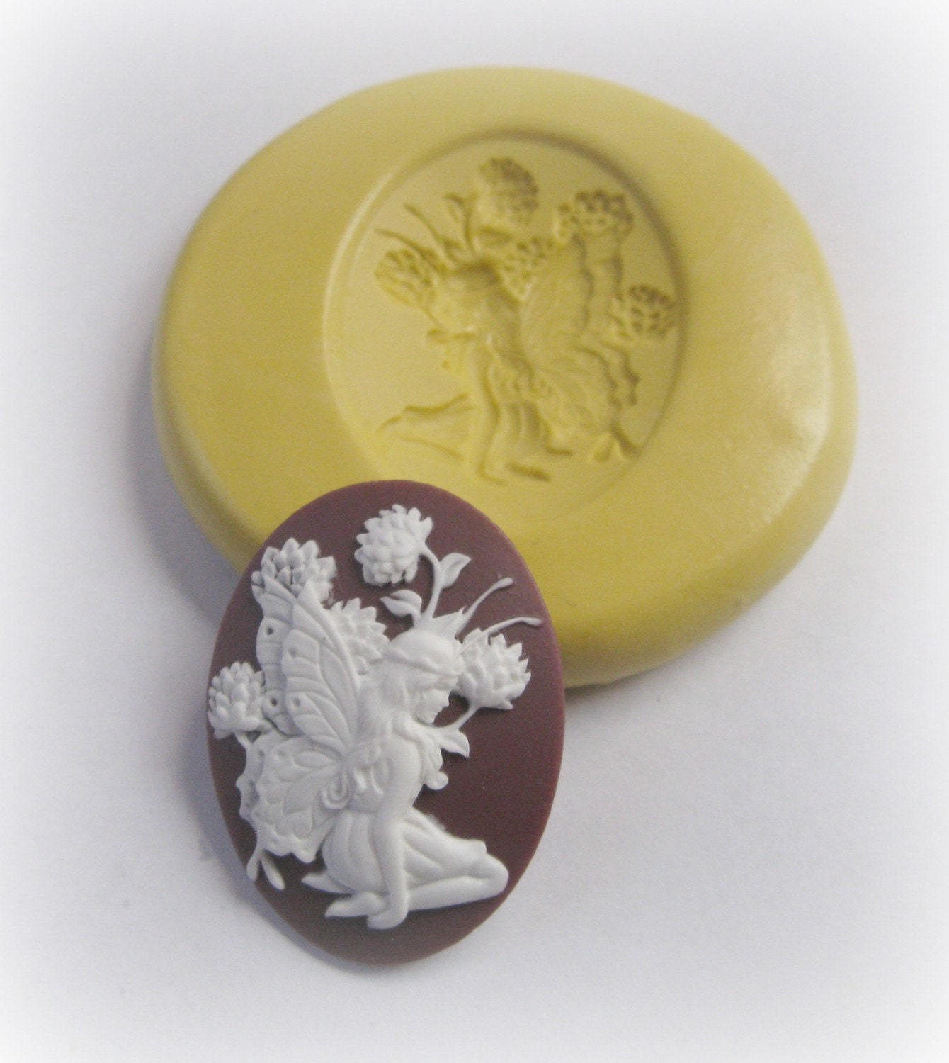 Fairy Cameo Mold Jewelry Fondant Clay Resin Cabochon Mould