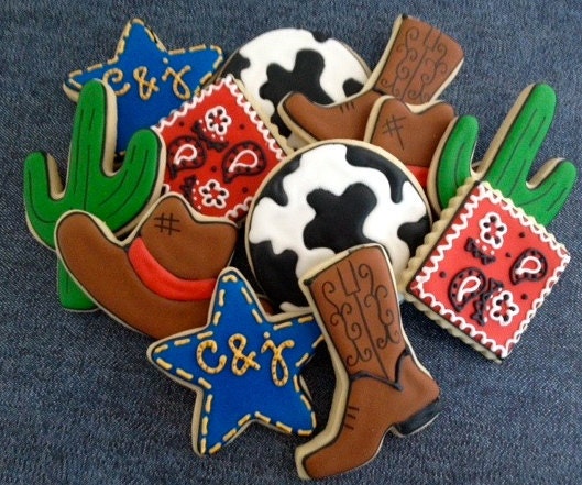 It's a Western Cowboy Rodeo Sugar Cookie Collection