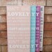 Baby Girl Subway Art Wood Sign - Isn't She Lovely - Perfect for the Nursery - Choose Your Color Scheme