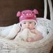 Crochet Little Piggy Hat (3 - 6 months)