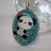 CLOSING SALE 50% off - Panda Resin Pendant - Aull About You