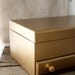vintage gold jewelry box