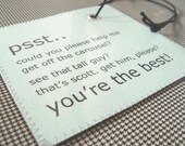 Personalized VIP Luggage tag always there to help YOU out. The Gift for YOUR boyfriend girlfriend guys girls.