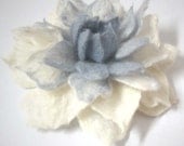 Felt Flower Brooch Eco friendly holiday gift  idea wedding jewelry handmade flower