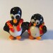 2 Large Vintage Glass Penguin Beads / Findings / Steampunk