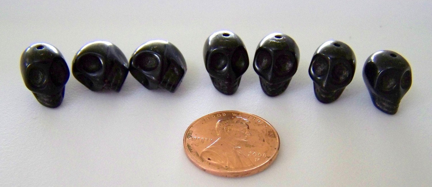 Stone Skull Beads