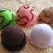 Felt food Ice cream sugar cone set eco friendly children's pretend play food for toy kitchen