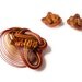 Vintage Knotted Bamboo Brooch and Earring Set, Swirl Pattern, Abstract Mid Century Jewelry