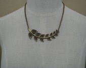 Leaf Vine Necklace, Vintage Style