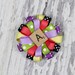 Upcycled Scrabble Letter Tile Initial Flower Loop Bows - OOAK Made to Order