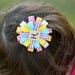 Upcycled Scrabble Letter Tile Initial Flower Loop Bows - OOAK Made to Order