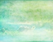 Textured 8x12 metallic photo print modern pastel sky