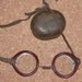 Vintage Willson Folding Goggles with Case, Motorcycle, Riding, Safety, Aviator, Steampunk -- 1221