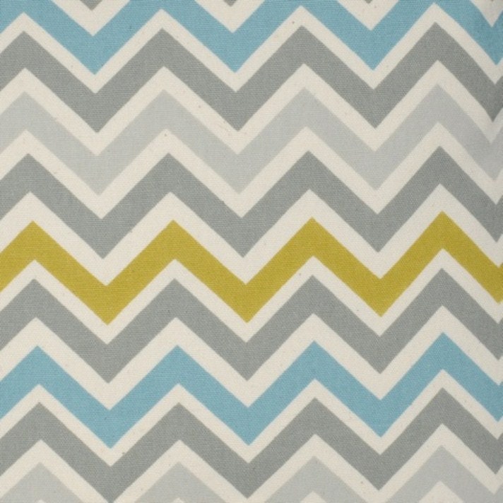 35 percent off SALE Decorative Pillow Cover Chevron Summerland Mustard Teal and Gray 20x20