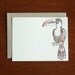Natalie's Birds - Box of 5 Letterpress Flat Cards