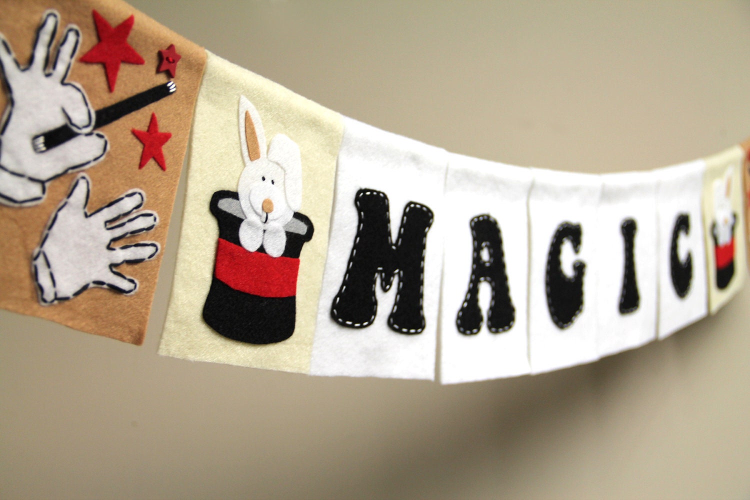 Magic themed party banner birthday decoration (felt) Il_170x135