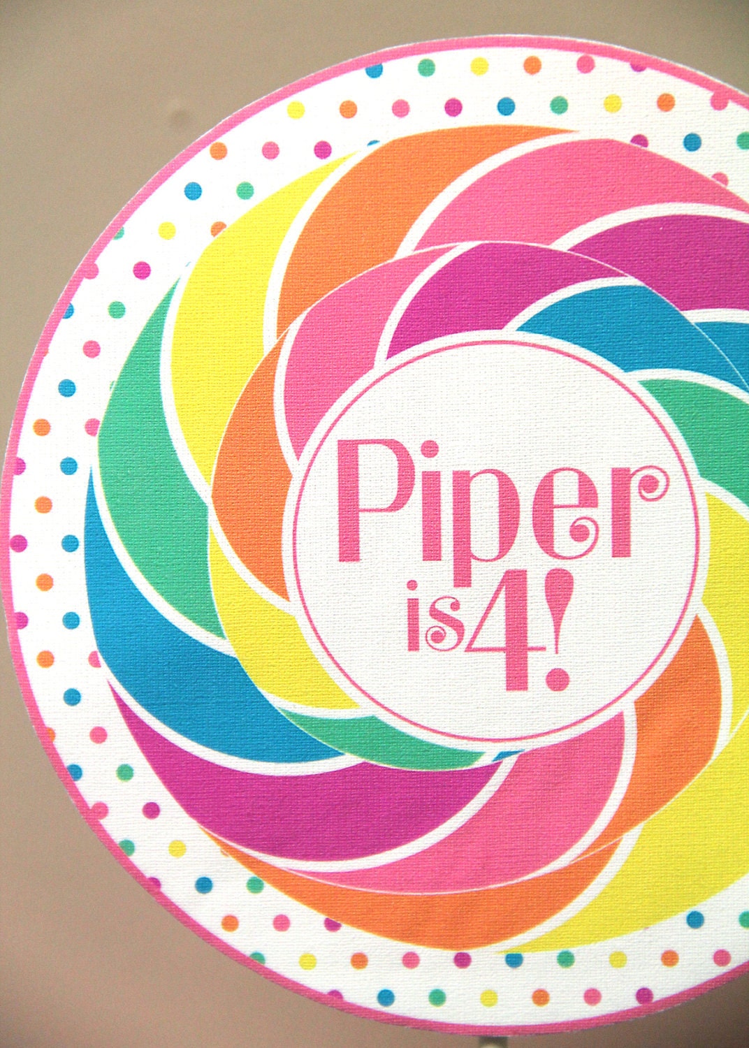 Lollipop Centerpiece - from the Lollipops and Polka Dots collection Il_570xn