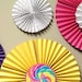 Paper Rosette Medallion set - Lollipops and Polka Dots collection