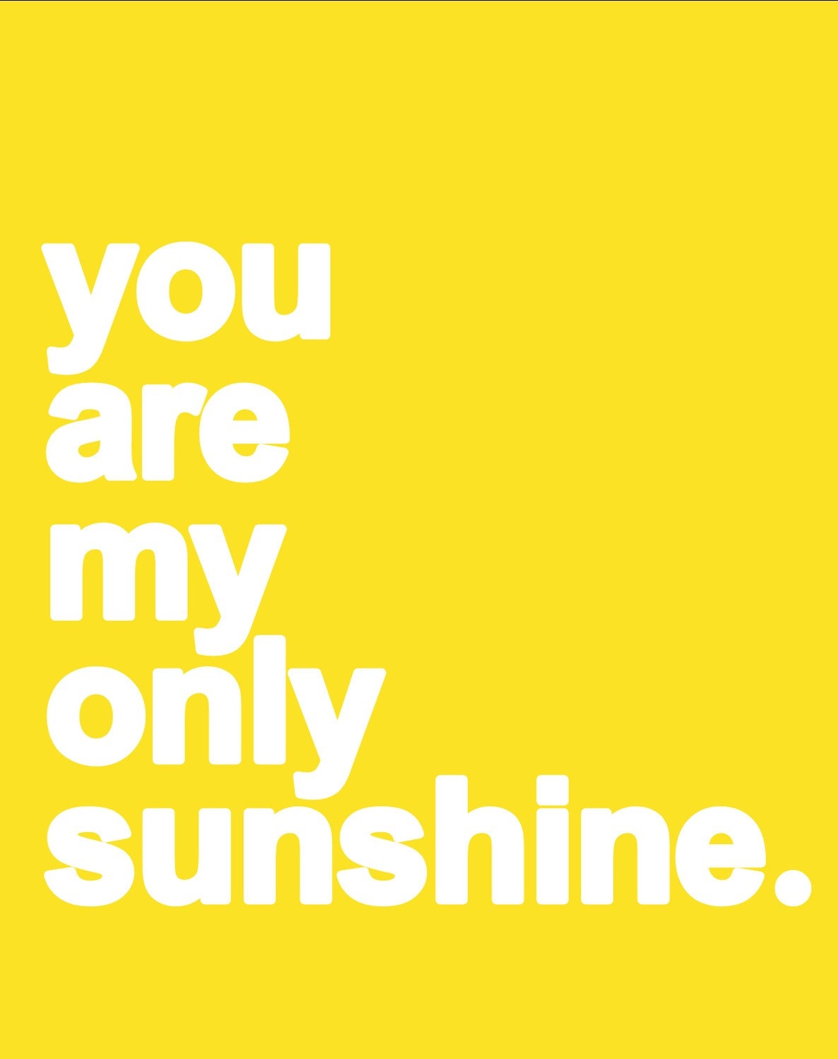 8x10 Archival Art Print. PRIVATE SUN (Sunshine Yellow).