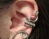 Red Empress Emblem Ear Cuff