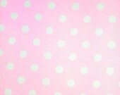 Baby Pink and White Polka Dots