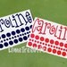 LARGE - Vinyl Name Label & Dots