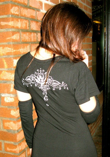 Organic Cotton/Hemp 'I am BEAUTIFUL' Black Tunic