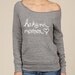 Hakuna Matata Eco Fleece Raw Edge Boat Neck Sweatshirt