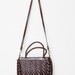 Vintage Liz Claiborne Brown Braided Polyvinyl Handbag/Purse
