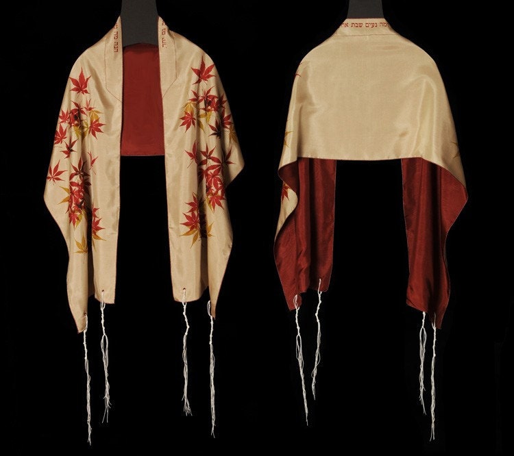 Maple Leaves Silk Tallit