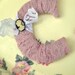Vintage Cameo Vintage Lace Handwrapped Letter C