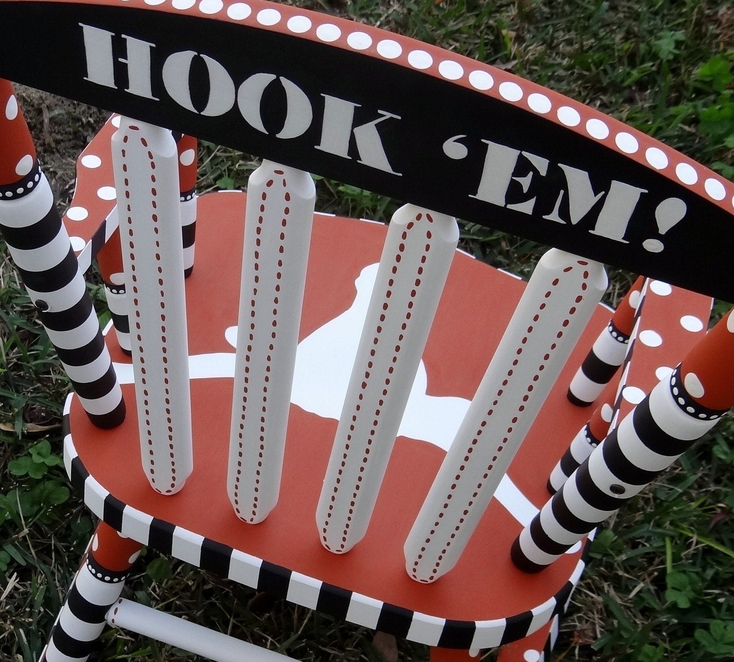 College Theme Rocker Collegiate Rocker Child's Rocker University Of Texas Rocking Chair FREE SHIPPING