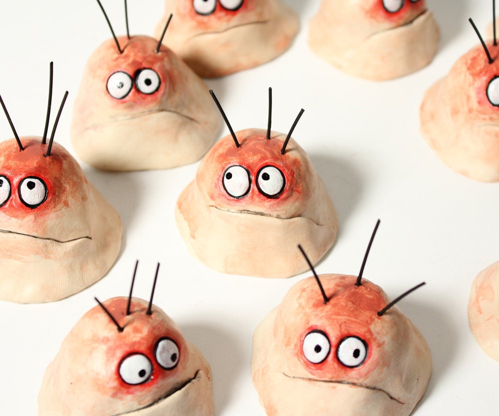 funny sculpture, THREE WORRY WARTS