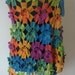 Multi colored long shawl/capelet/warmer/stole/scarf. Perfect for christmas gift