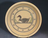 Stoneware Pie or Quiche Plate - Loon Design