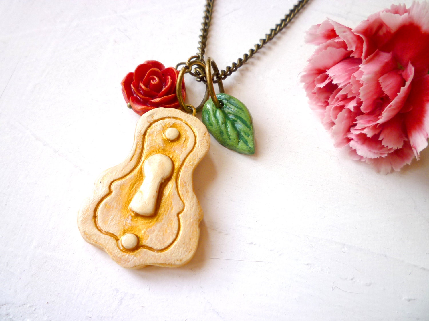 Lock Necklace - Romantic Gypsy Lock - Caravan Roses