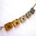 Fiesta Necklace - Name necklace on little tiles - Concrete
